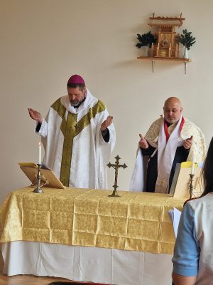 Bishop Ashley Deutschmann and H.E. Archbishop Svetoslav Vasilev concelebrate after the Episcopal Ordination