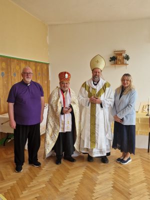 Episcopal Ordination of Bishop Ashley Deutschmann with Bishop Seamus Archbishop Svetoslav and AOCM postulant Nina